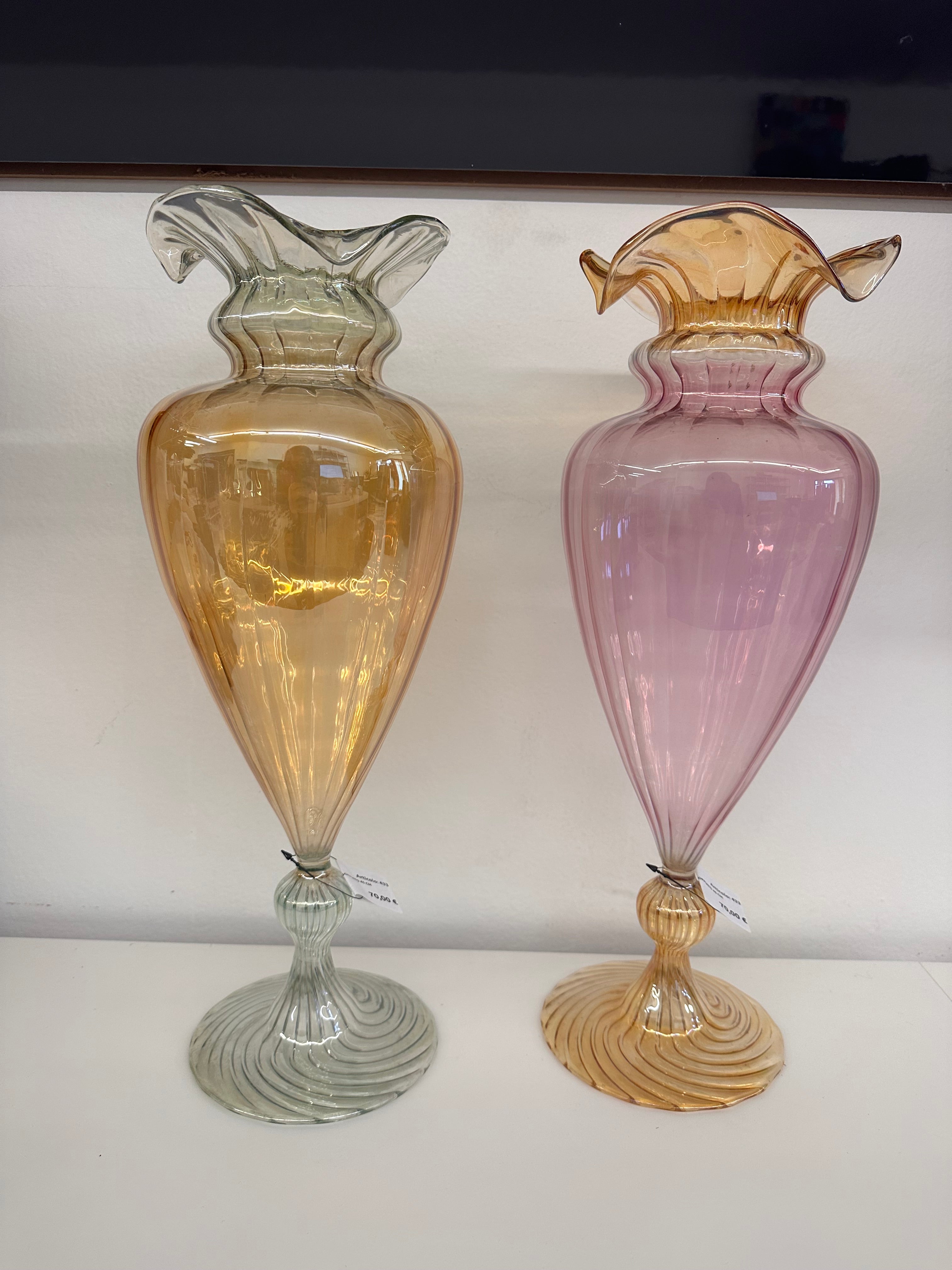 Vaso In Vetro Soffiato 45 Cm