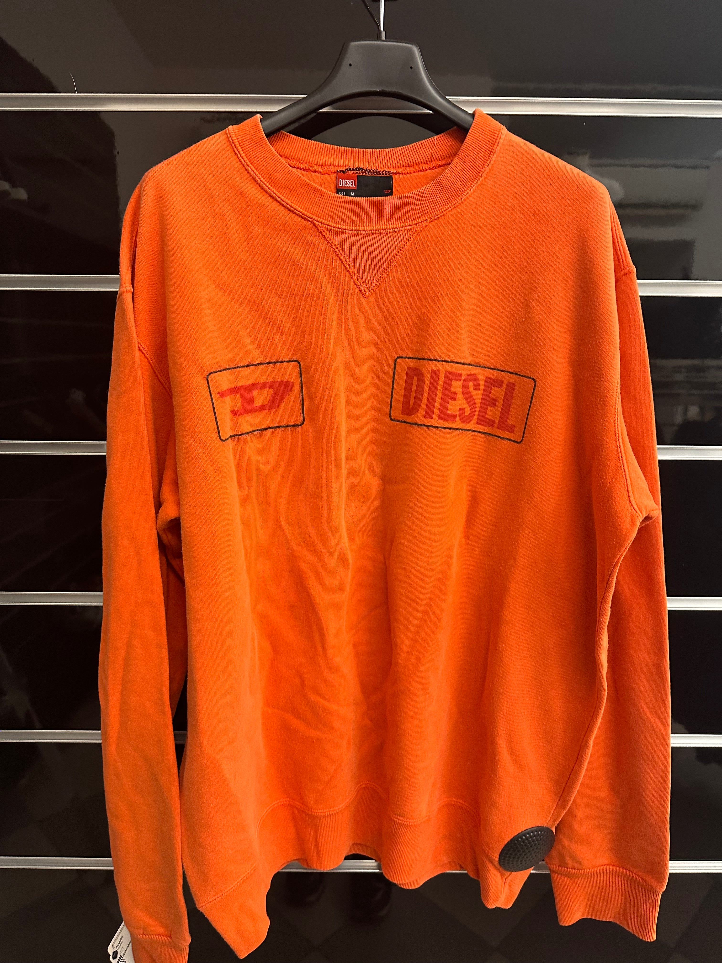 Felpa Arancione Diesel Tg M