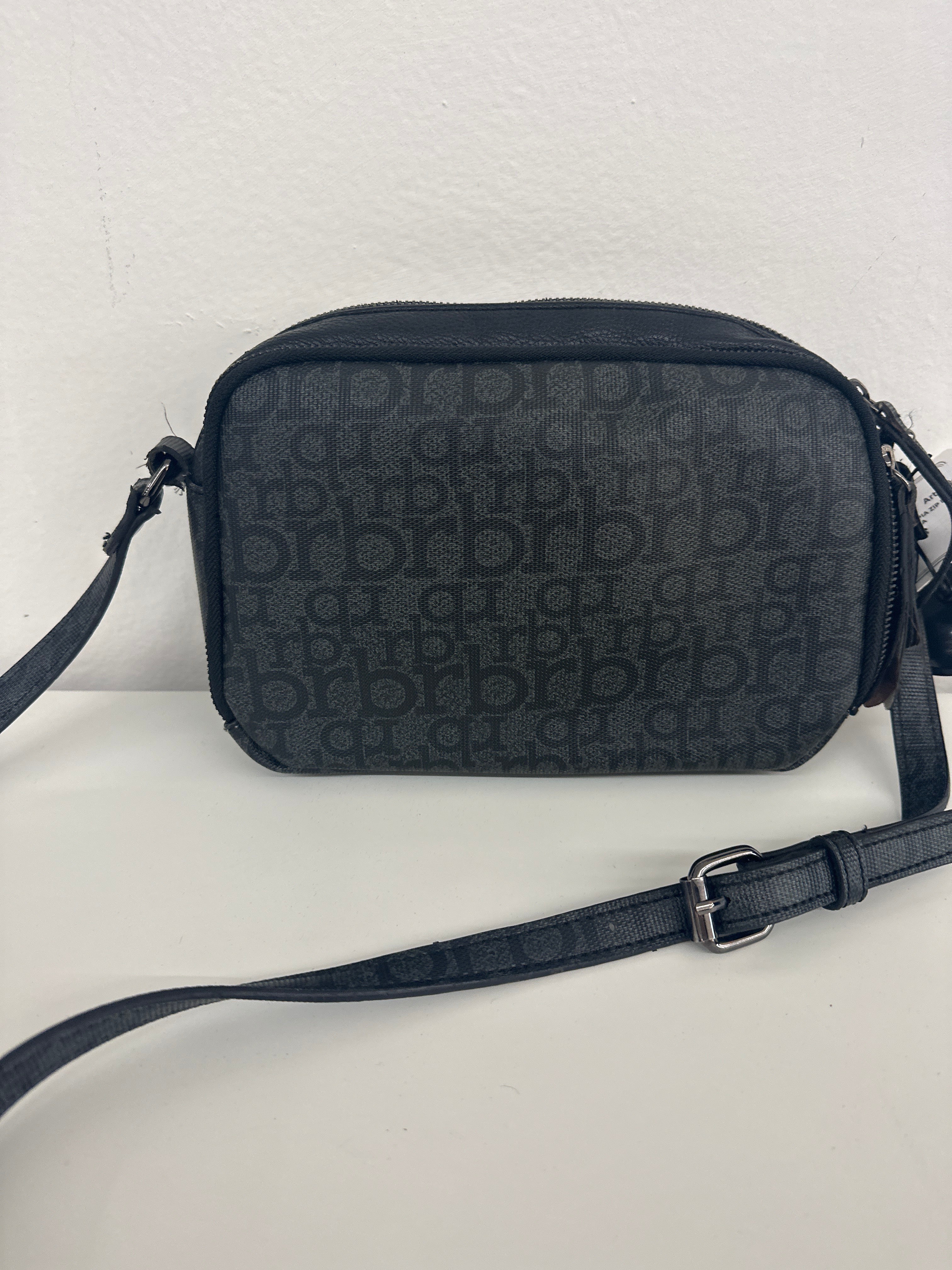 Borsetta Nera Doppia Zip Rocco Barocco Grigis Nera