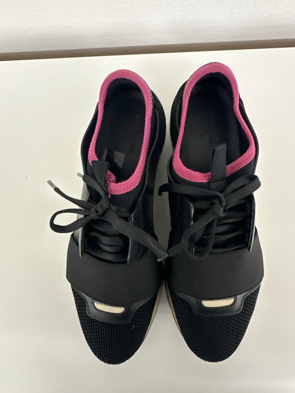 Scarpe Balenciaga Race Runner Nere Rosa N 37/38