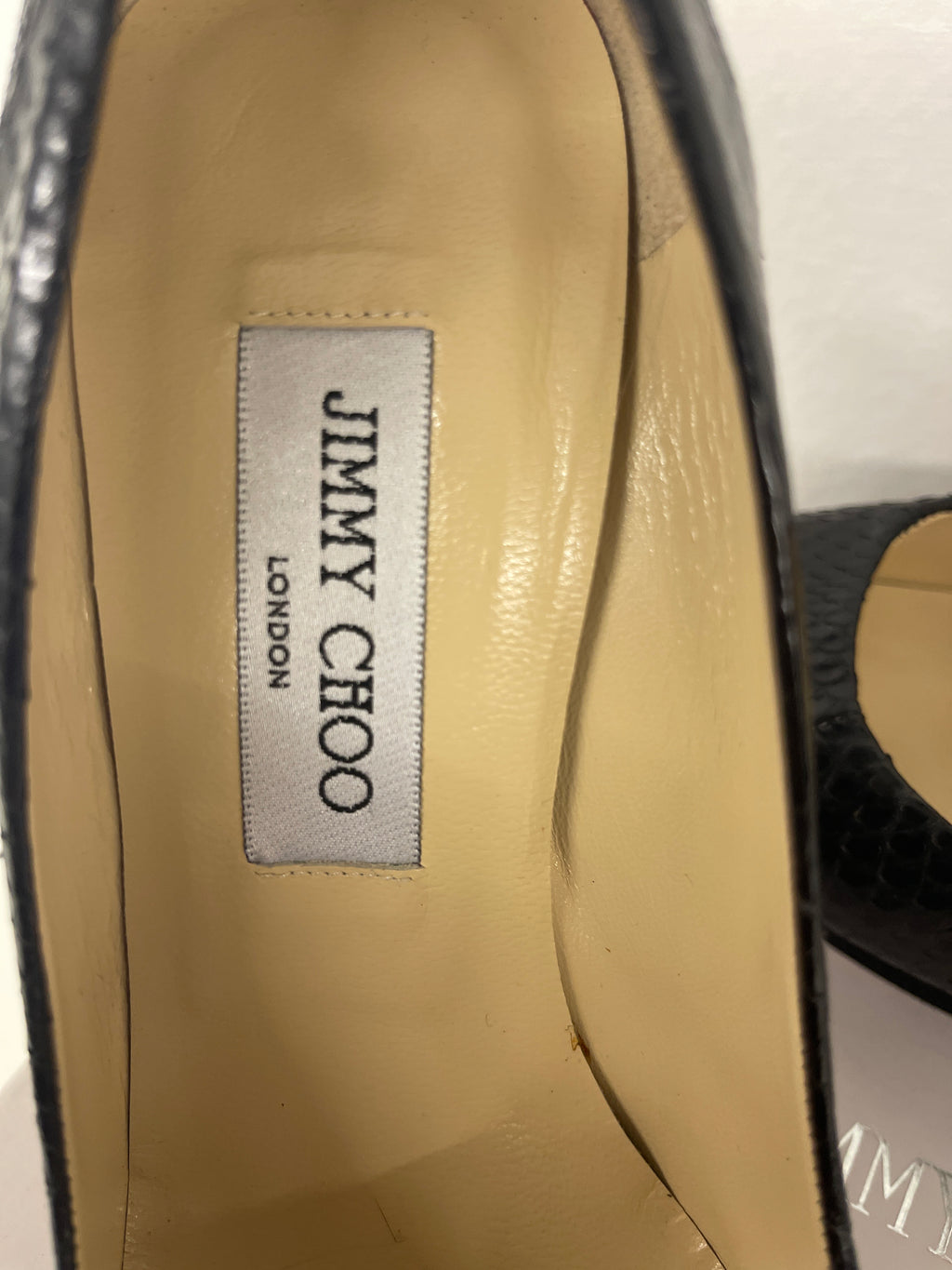Scarpe Tacco Decollette Jimmy Choo N 39 Nere Pelle