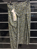 Gonna Fantasia Leopardata Azzurra/verde  Con Fiocco Tg L Please Nuovo Con Etichetta