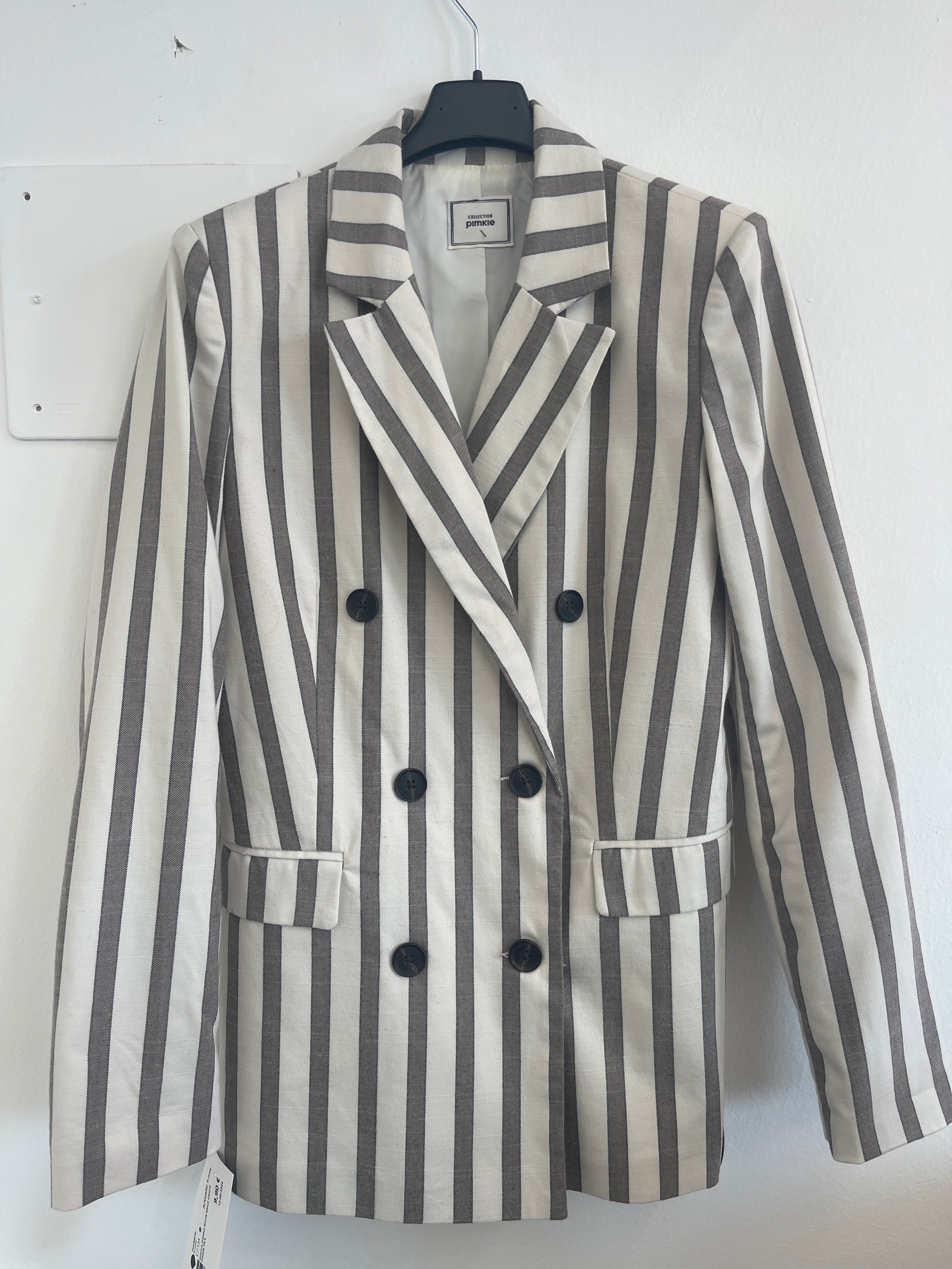 Giacca Donna Righe Beige Grigio Pimkie Tg S