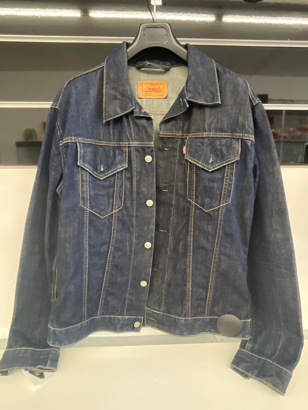 Giaccsa In Jeans Scuro Levi's Tg L