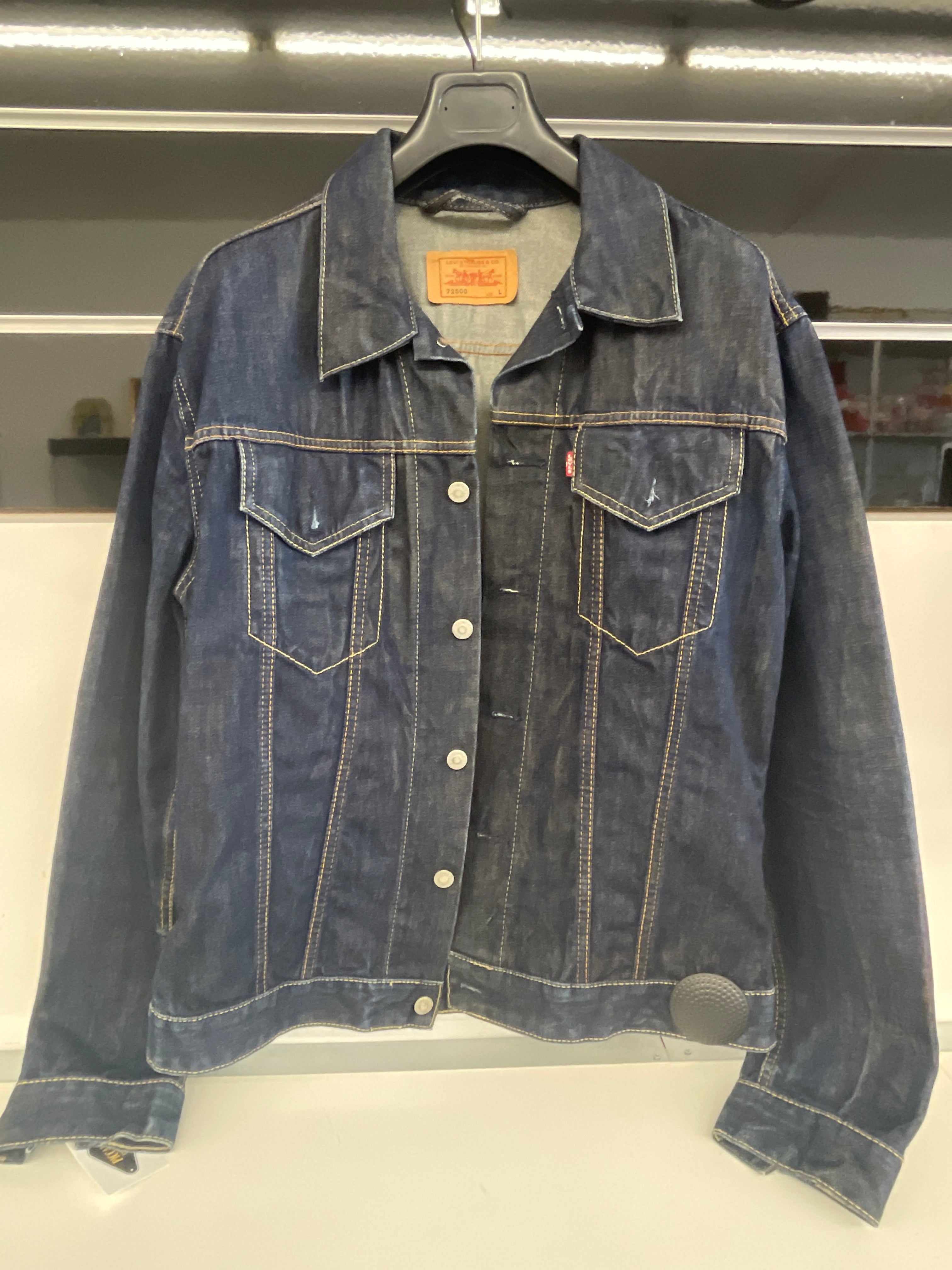 Giaccsa In Jeans Scuro Levi's Tg L