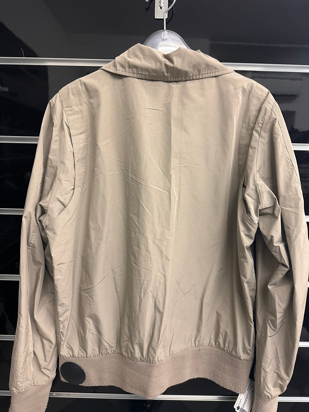 Giubbino Impermeabile Beige Zip Rossa Diesel Tg L
