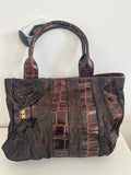 Borsa In Pelle Marrone Borsa Wilma Spagli