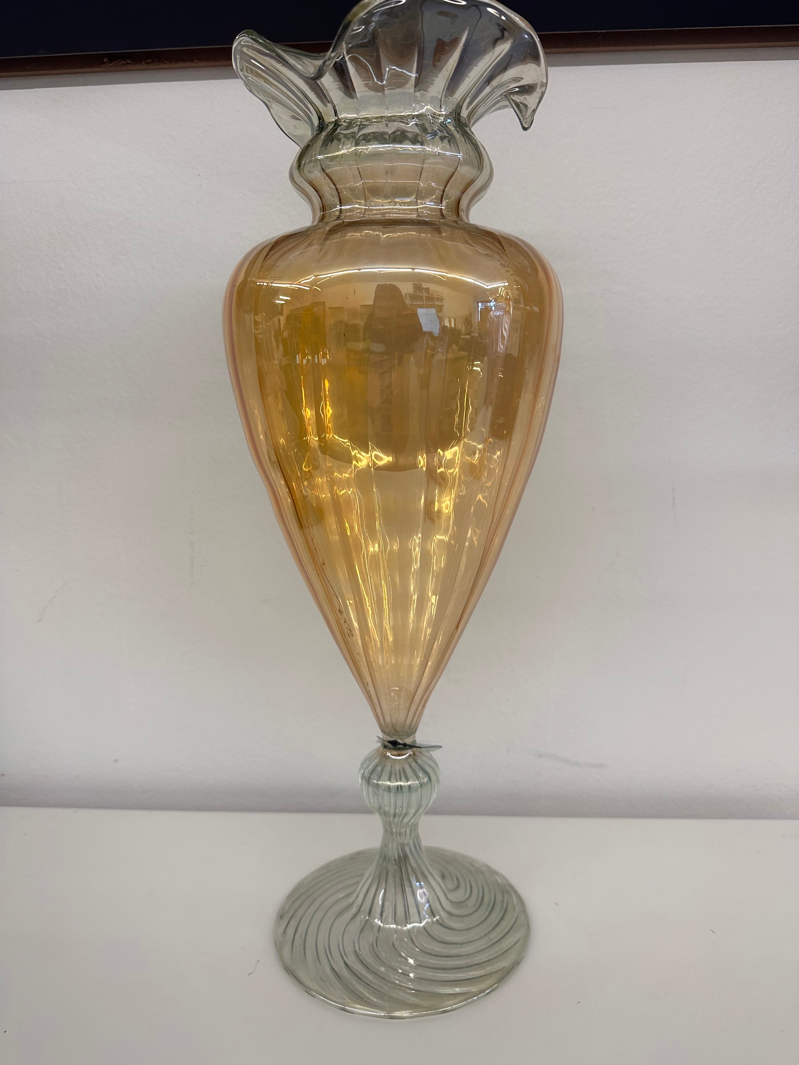 Vaso In Vetro Soffiato 45 Cm