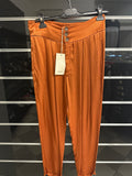 Pantalone Donna Lucido Color Ruggine Tg 42 Peperosa Nuovo Con Etichetta