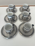 Servizio 6  Servizio Tazzine Caffè Morinox Acciaio