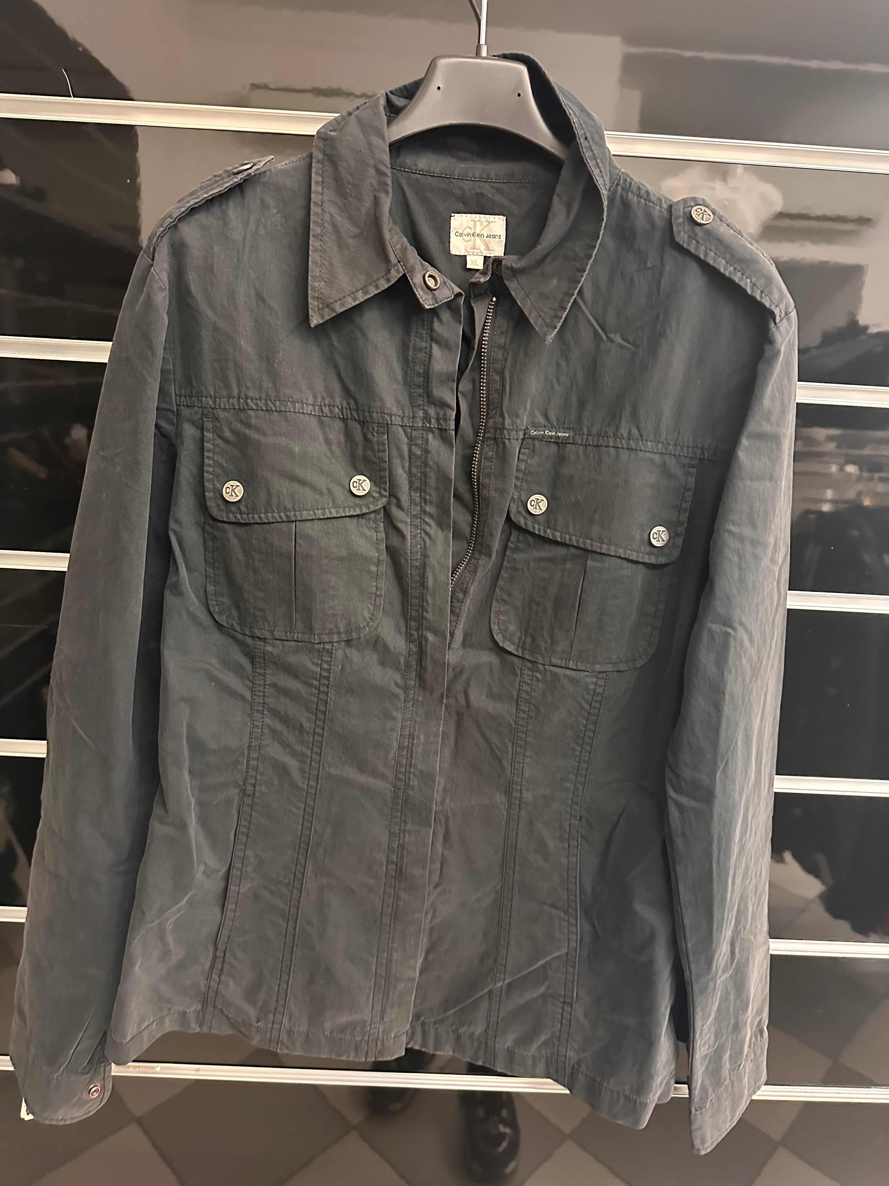 Giubbino Cotone Nero Calvin Klein Tg Xl