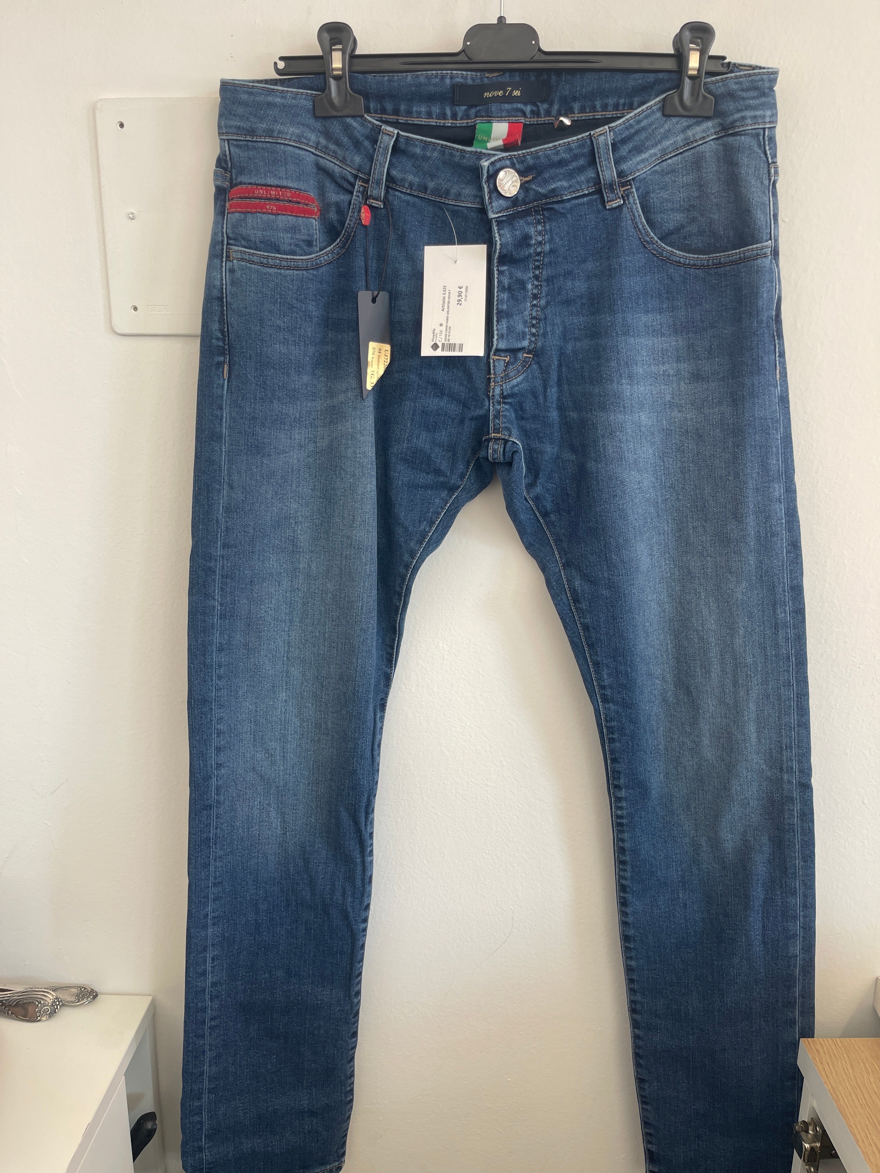 Jeans Uomo Vario Unlimited Nove 7 Sei Tg 31/33