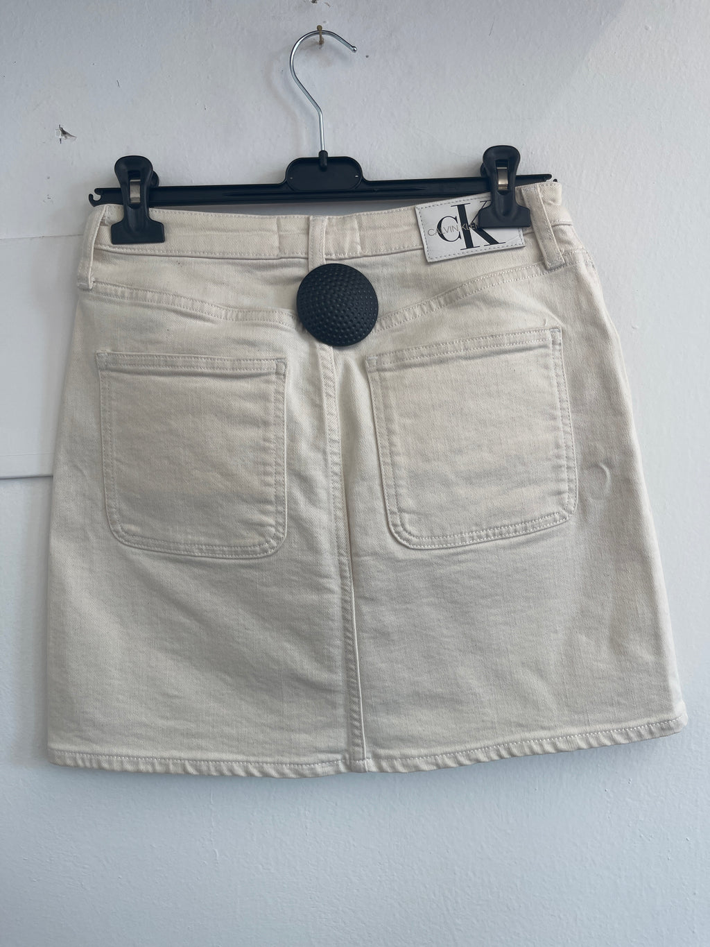 Minigonna Panna Calvin Klein Tg 40/42