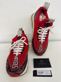 Scarpe Versace Chain Reaction Rosse   Pitone Goffrato Numero 41