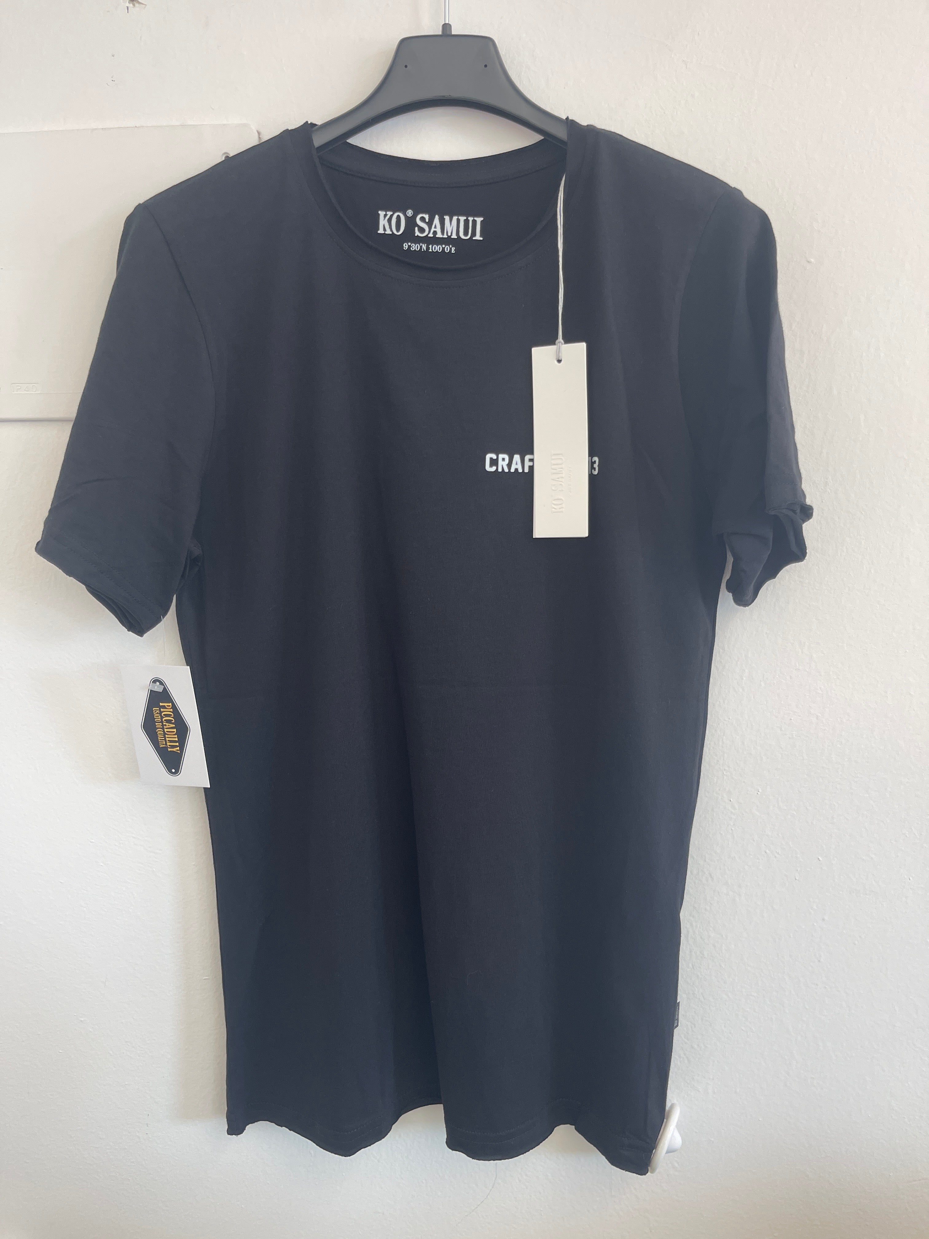 Maglietta Nera Ko Samui Craft&co.13 Tg S