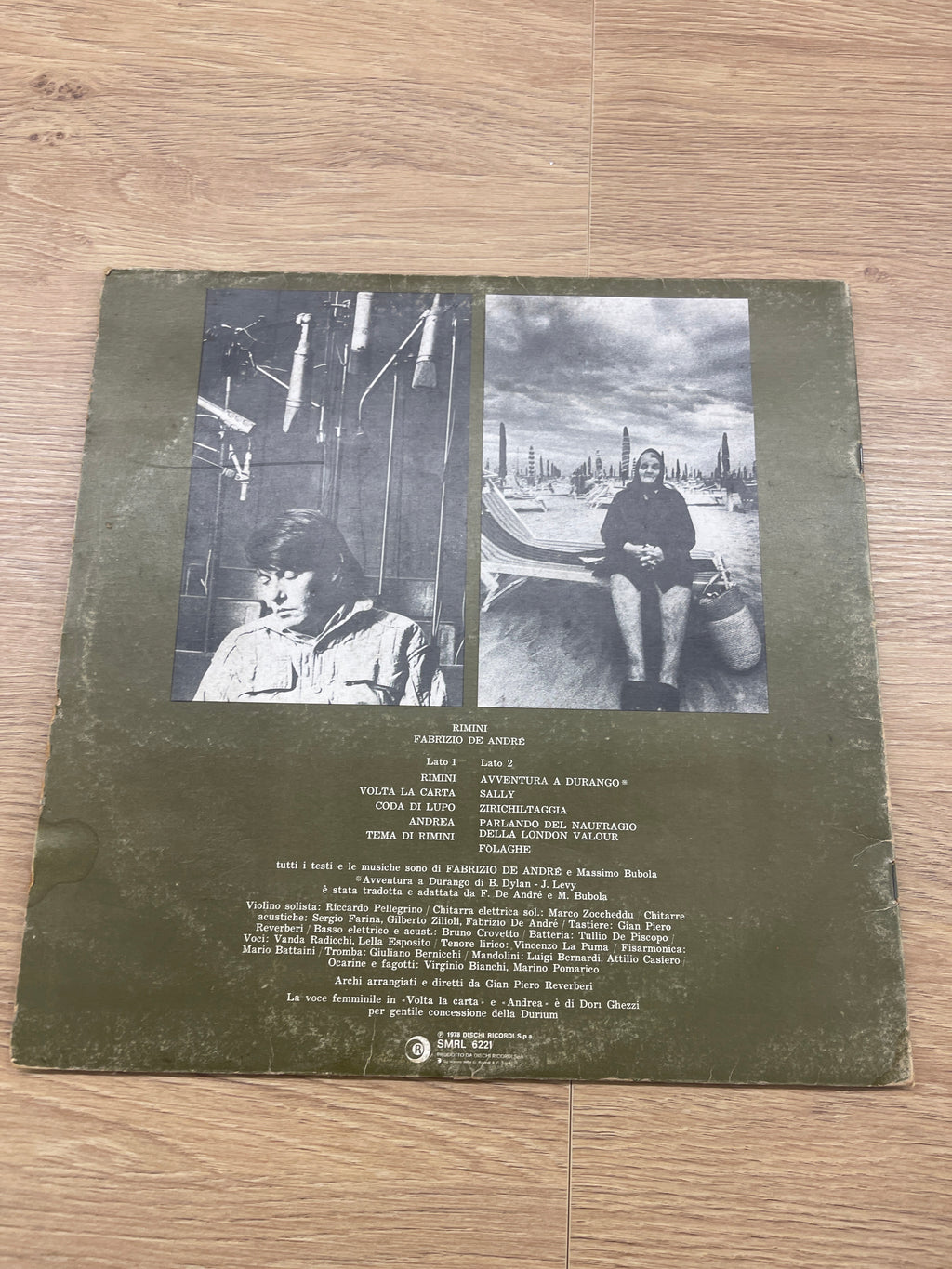 Disco Lp 33 Giri Vinile Fabrizio De André * –rimini