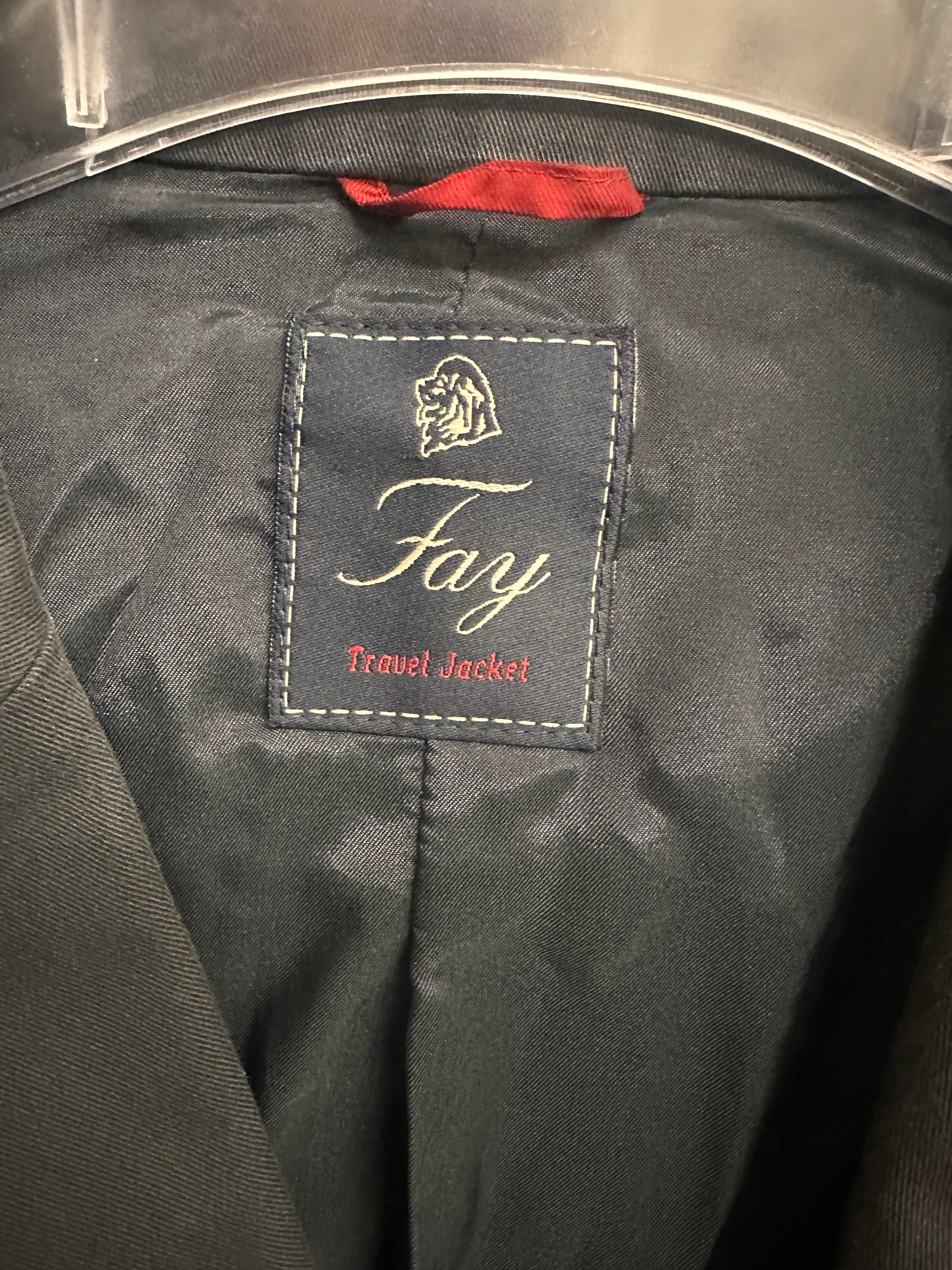 Giacca Uomo Blu Notte Fay Tg 52 Cotone