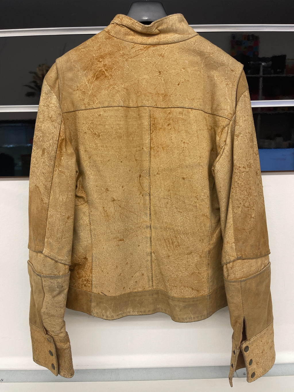 Giubbino Beige Vera Pelle Please Tg S