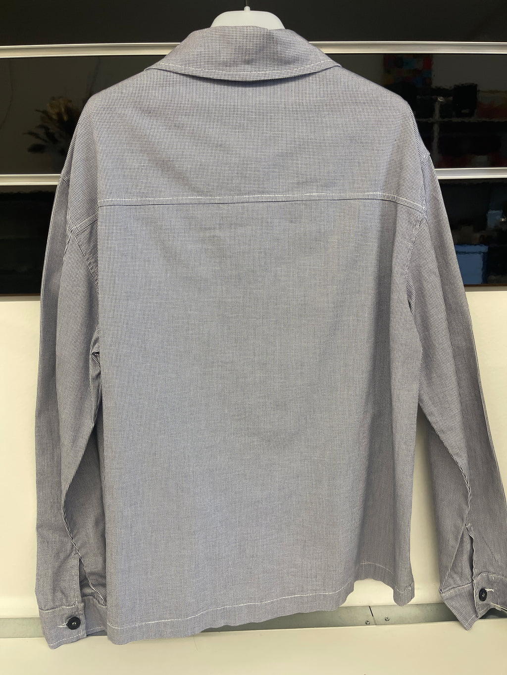 Giacca Cmaicia Uomo Quadrettino Blu Azz Bianco My Eden Tg L Nuovo Con Cartellino