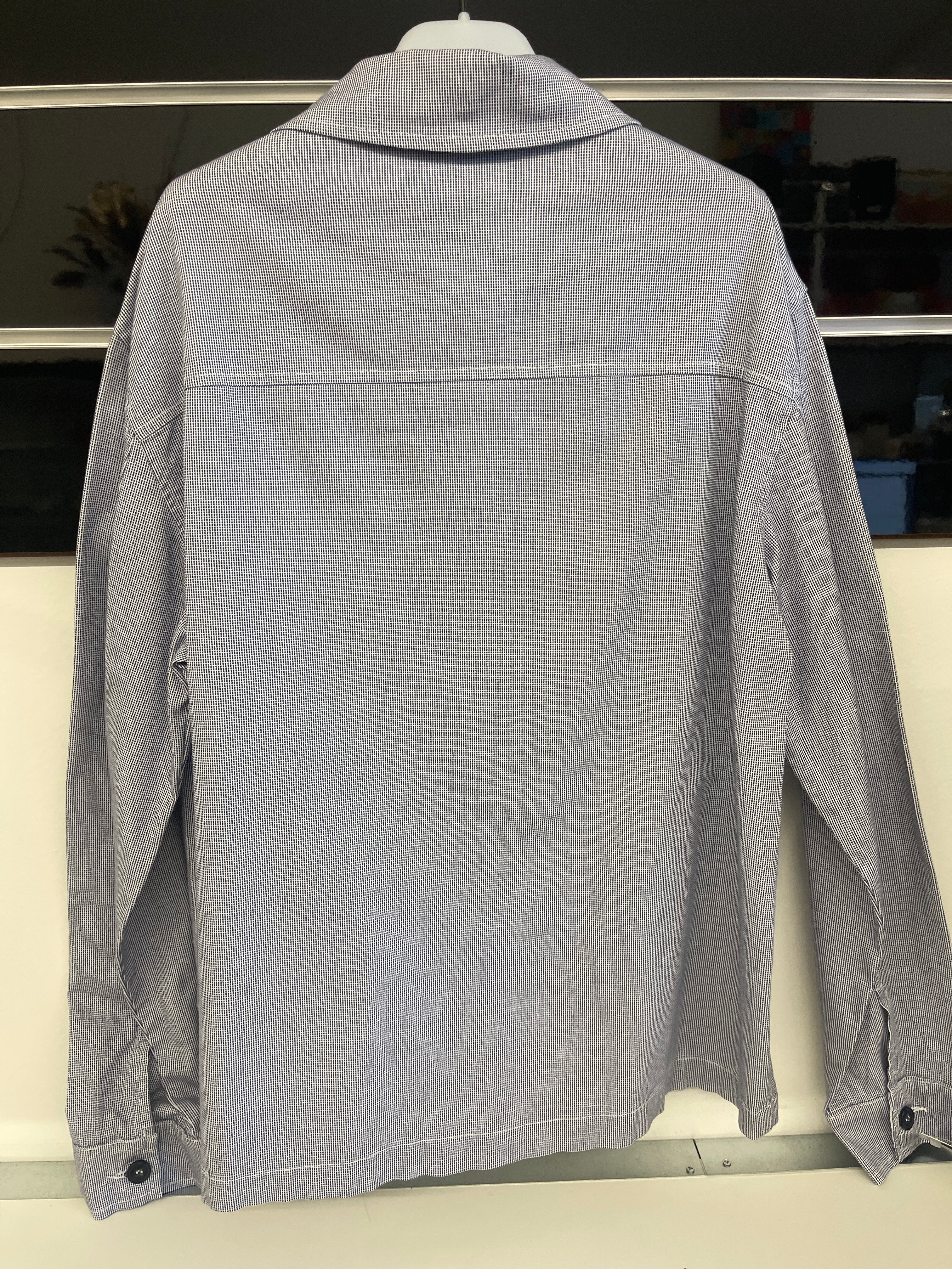 Giacca Cmaicia Uomo Quadrettino Blu Azz Bianco My Eden Tg L Nuovo Con Cartellino