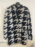 Cappottino Misto Lana Bianco Nero Tg S