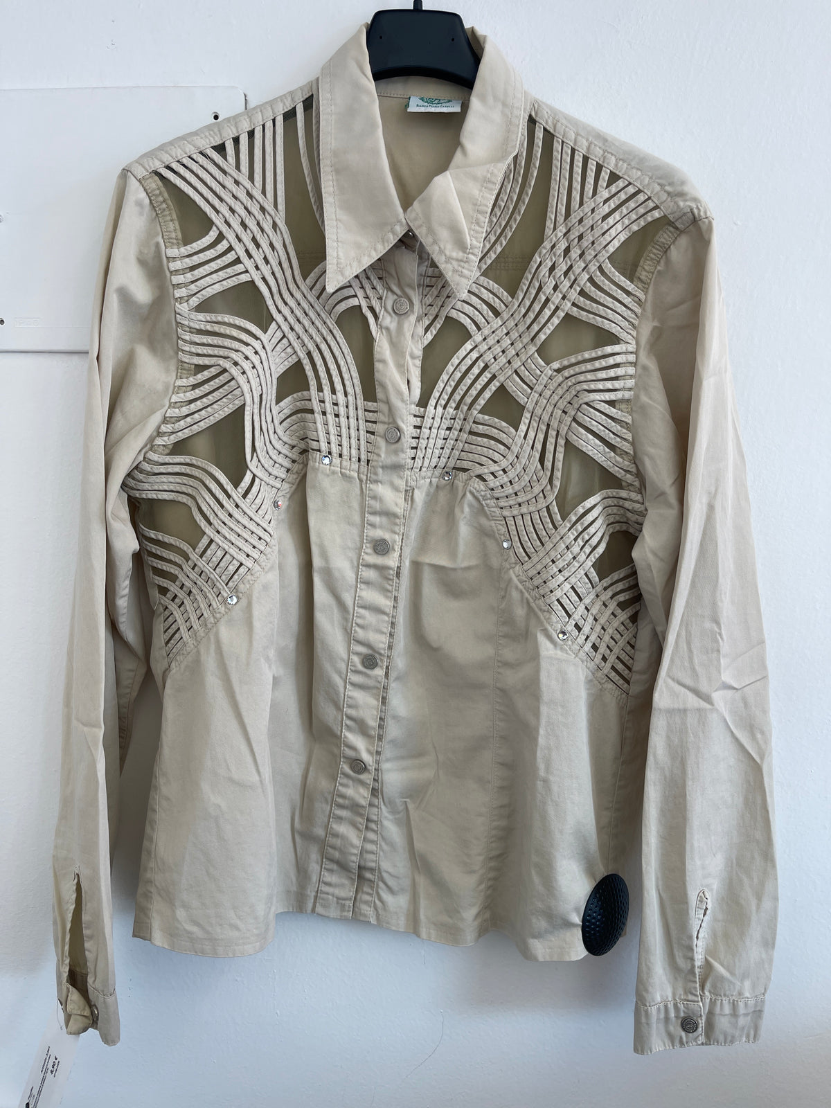 Camicia Donna Beuge Bianca Maria Castelli Retina E Brilli Tg M