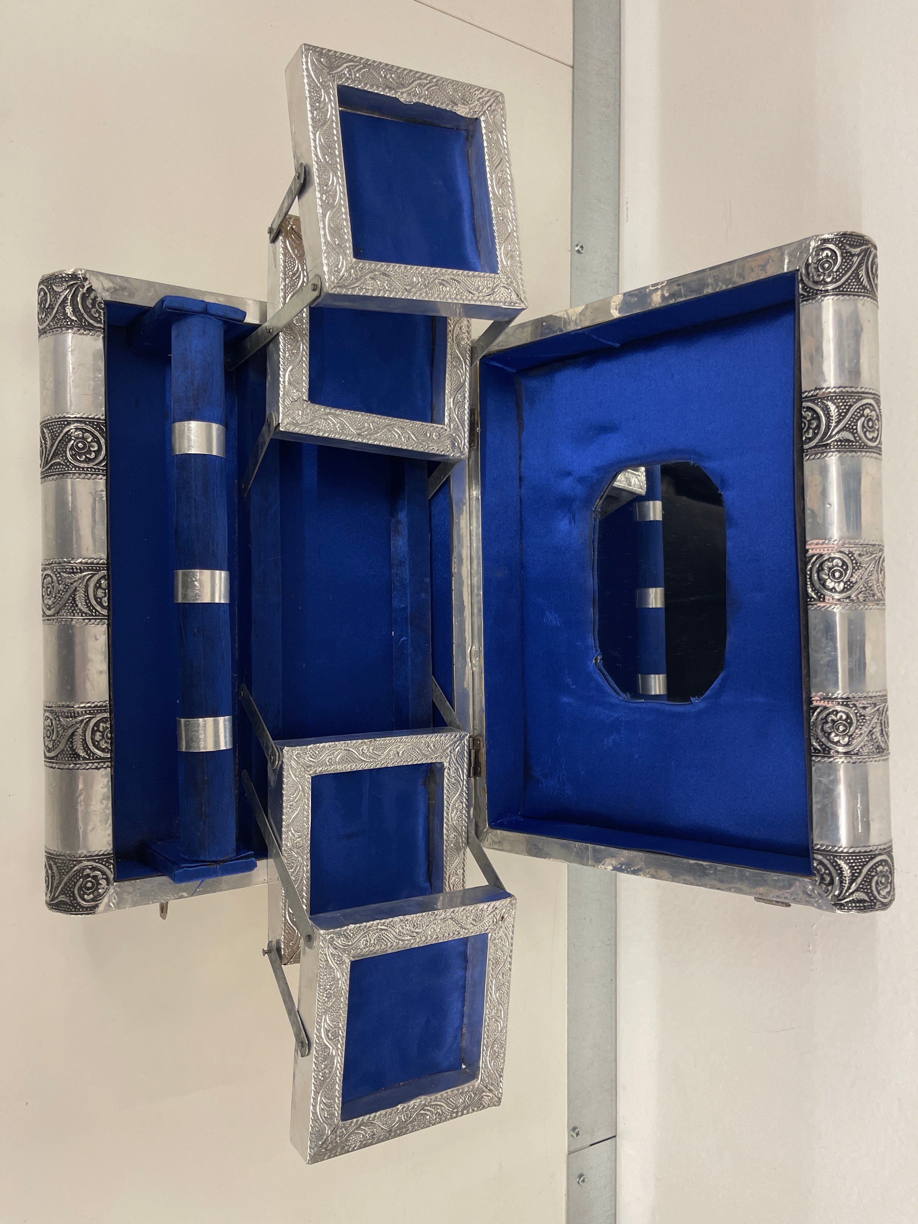 Cofanetto Portagioie Argento Indiano Stile Etnico