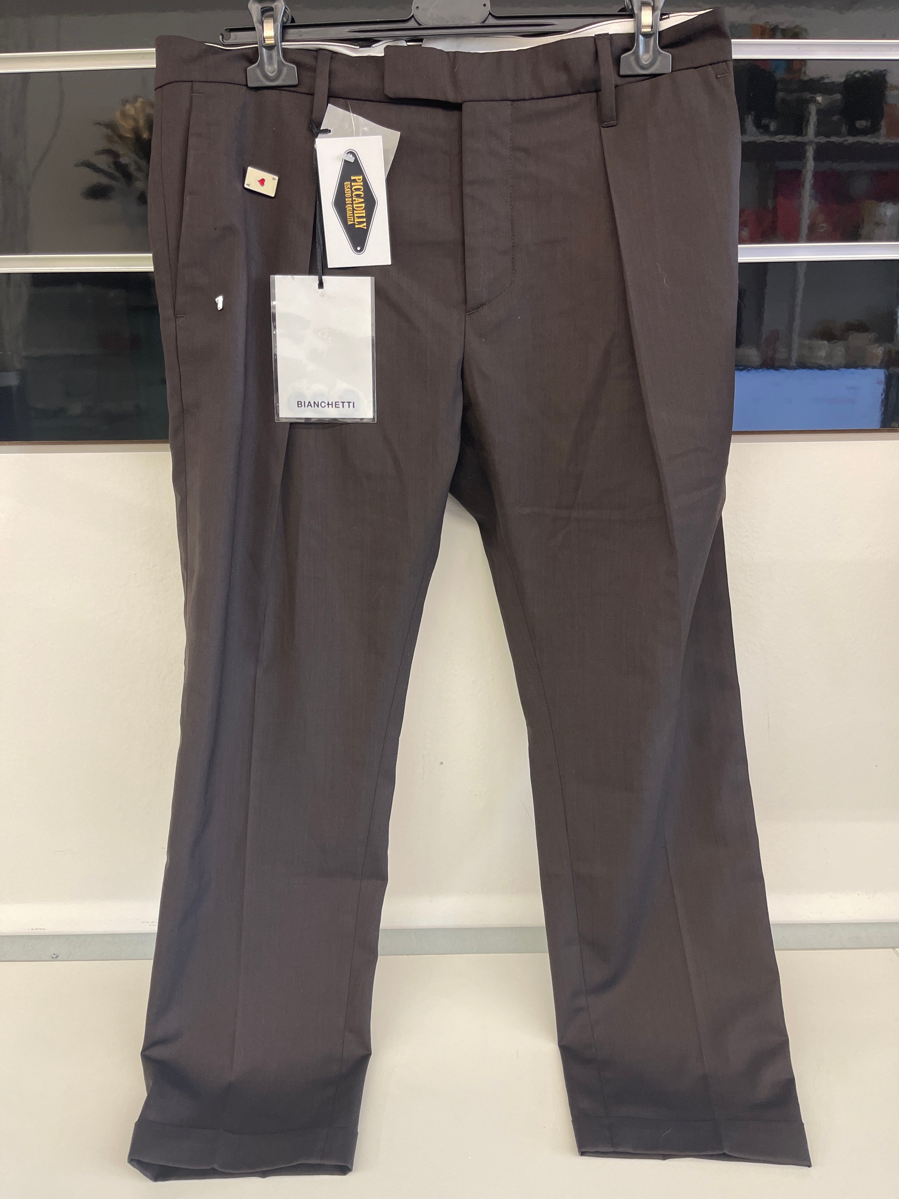 Pantalone Girgio Uomo Classico Bianchetti Tg 46/48 Nuovo Con Cartellino