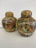 Coppia Vaso Orientale Made In China Royal Satsuma