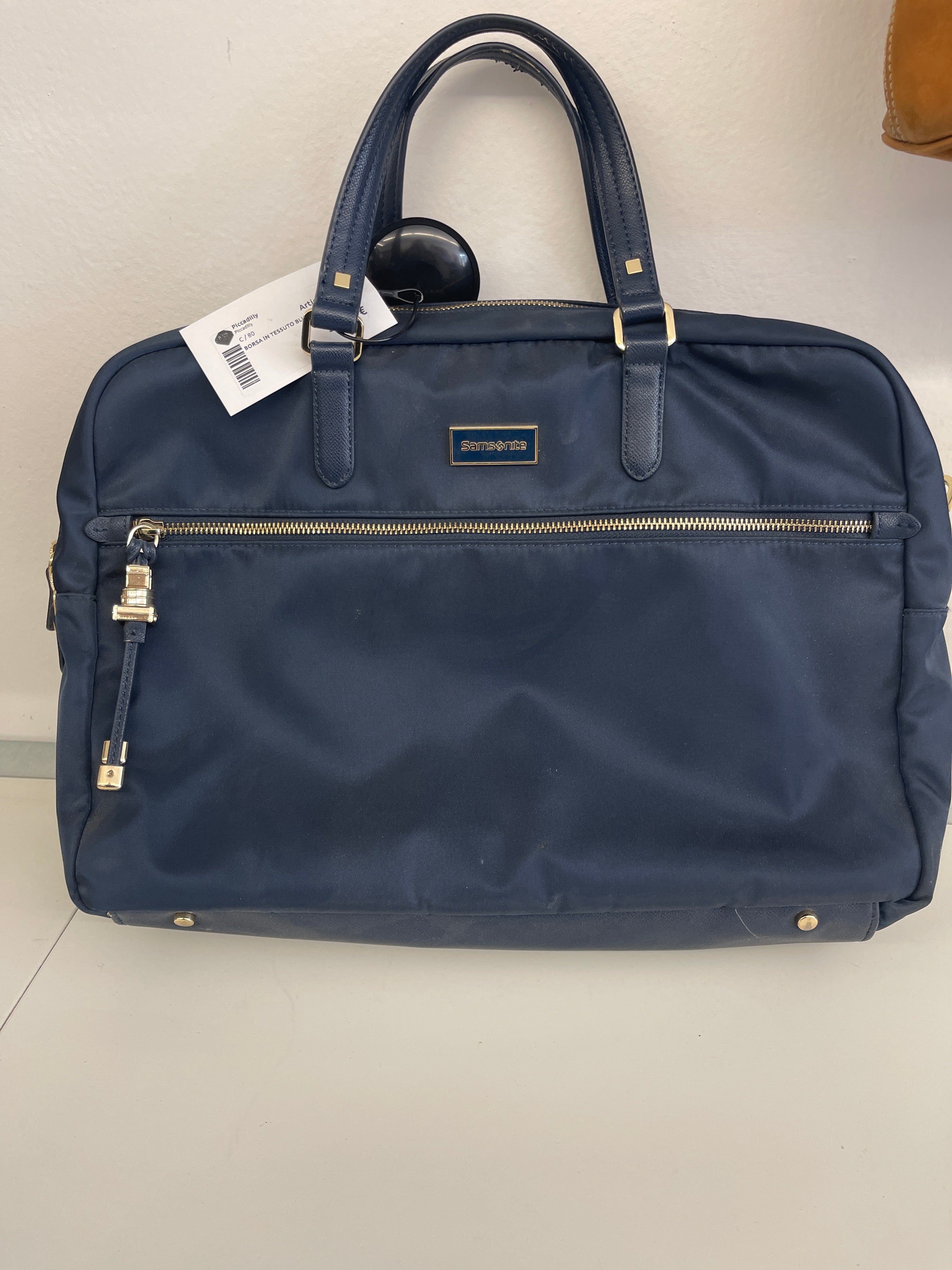 Borsa In Tessuto Blu Samsonite