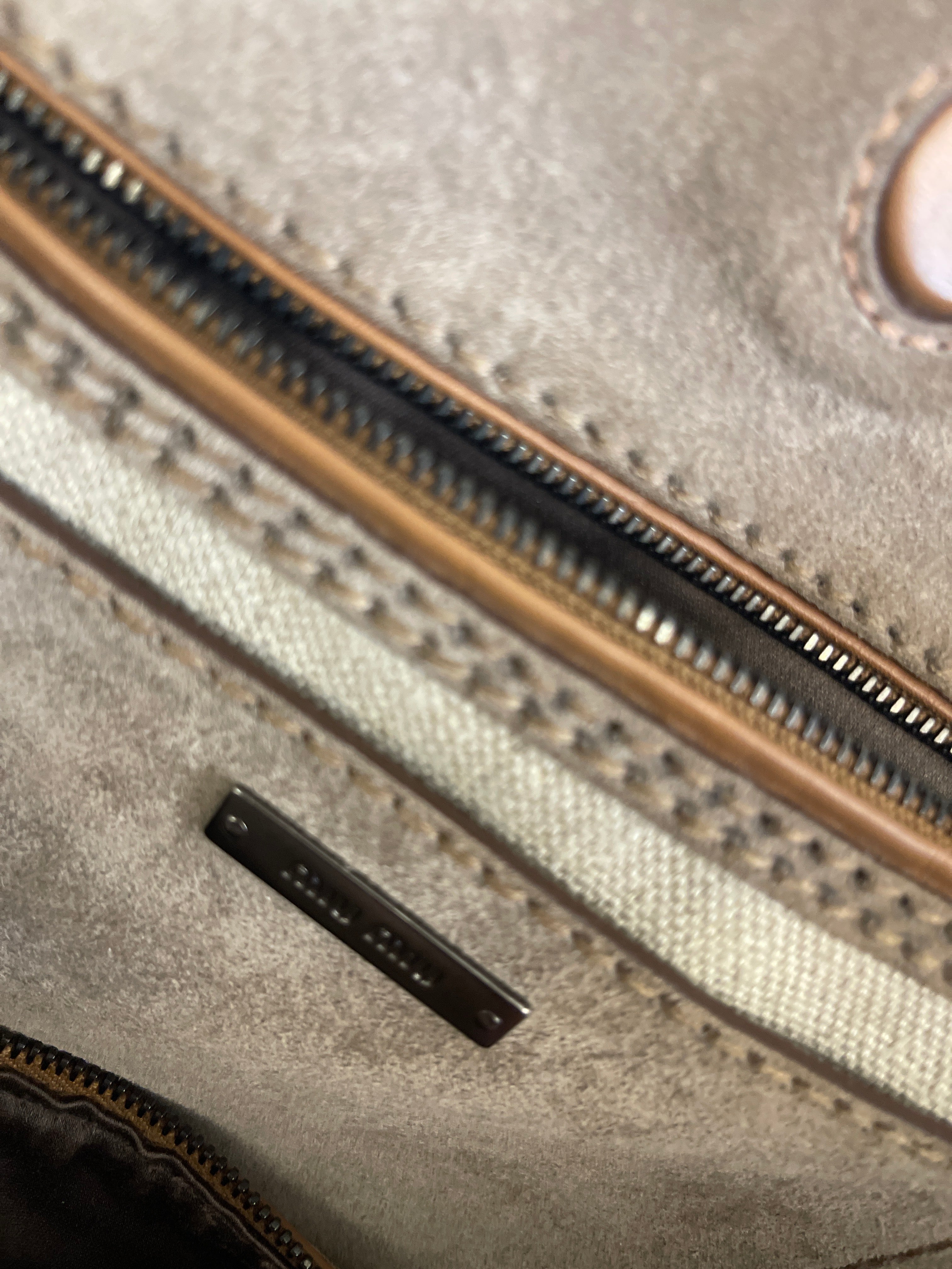 Borsa Tote Miu Miu Rr2000 City In Pelle Di Vitello