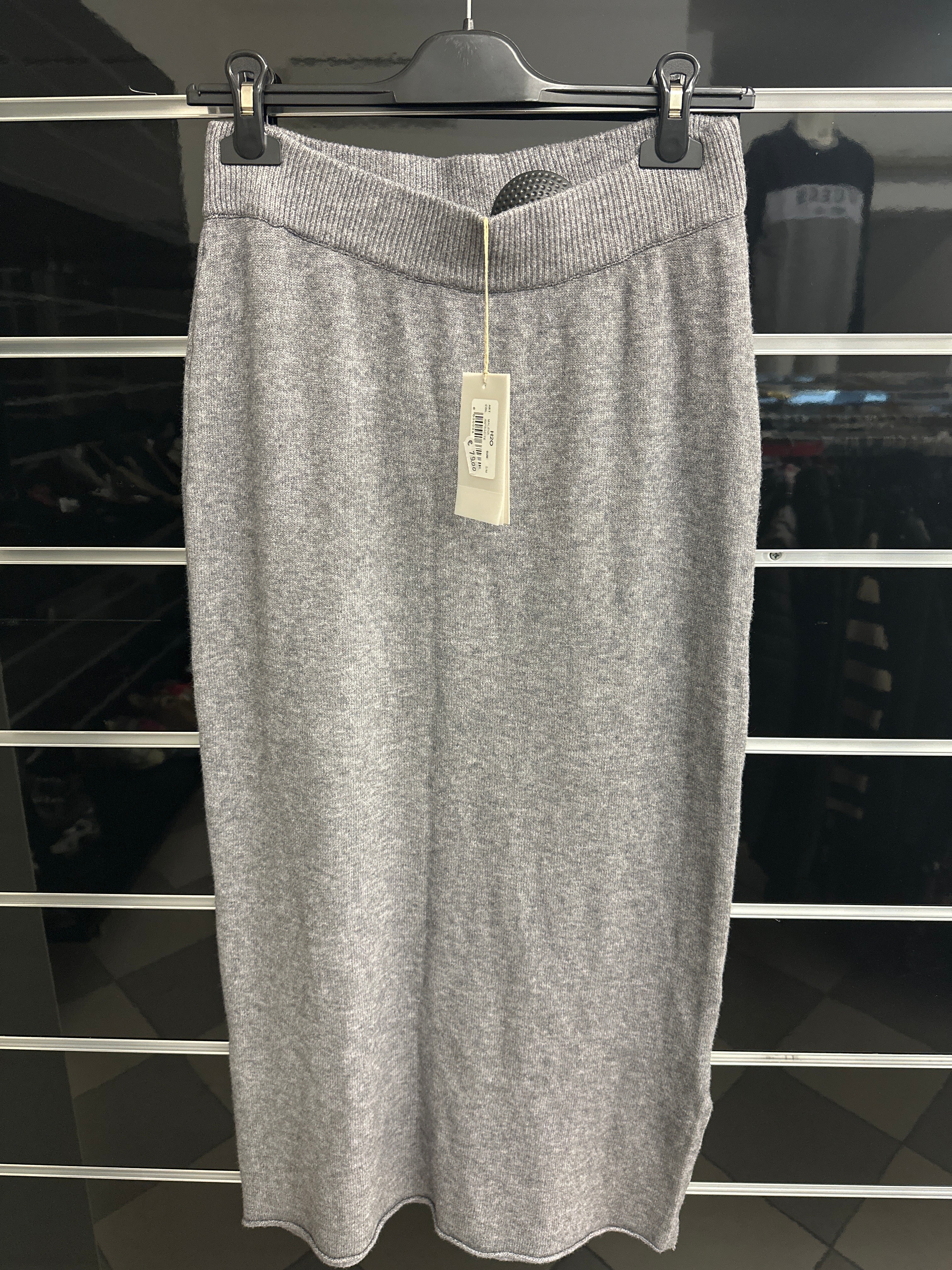 Gonna Lunga Morbida Tg S-m/m-l/xl Grigio/panna/blu/nero H2o Nuovo Con Etichetta