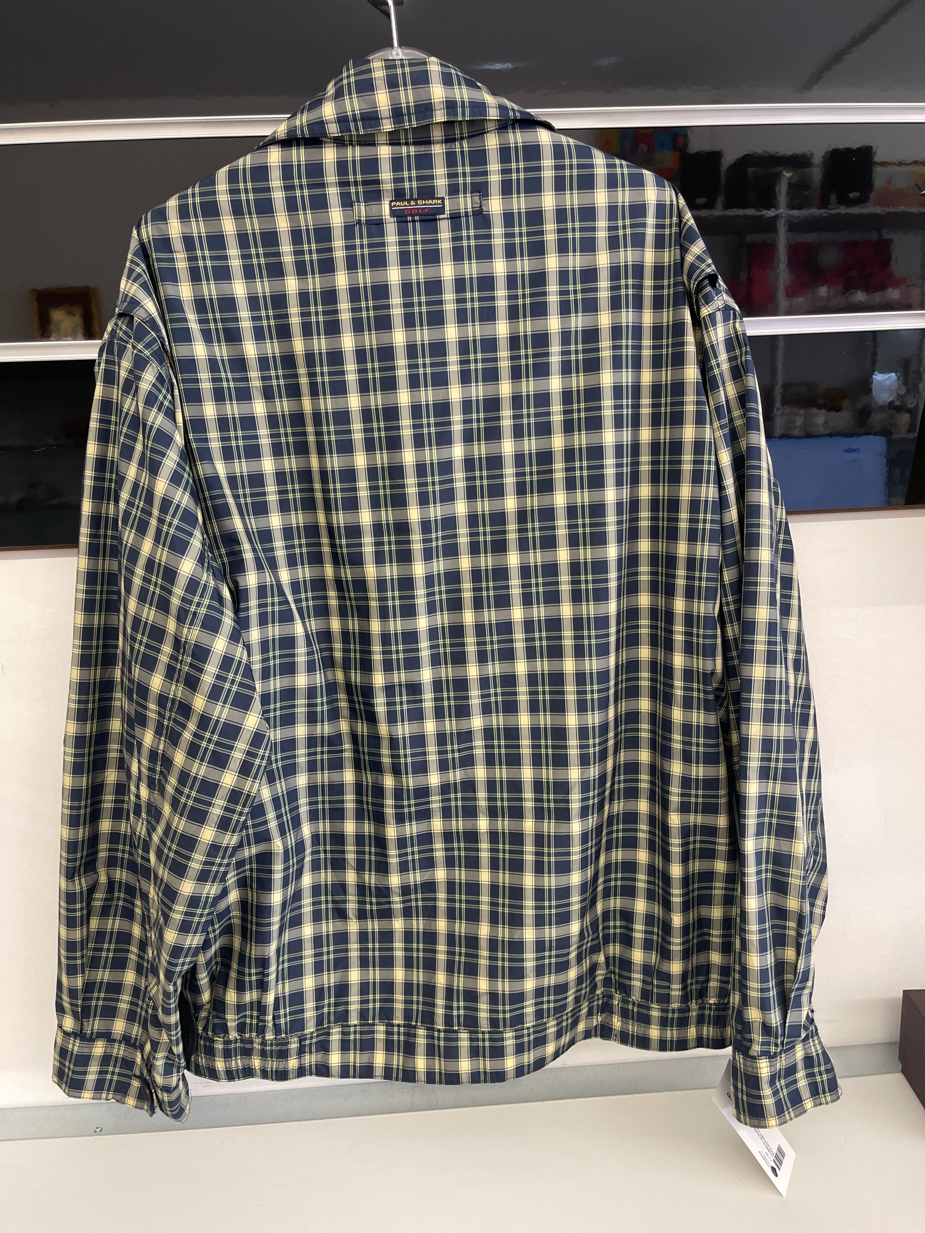 Giubbino Quadretti Blu Verdone Paul&shark Golf Tg L