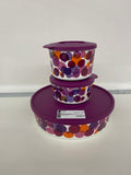 Trio Contenitore Grande+2contenitore Viola Pallini Tupperware