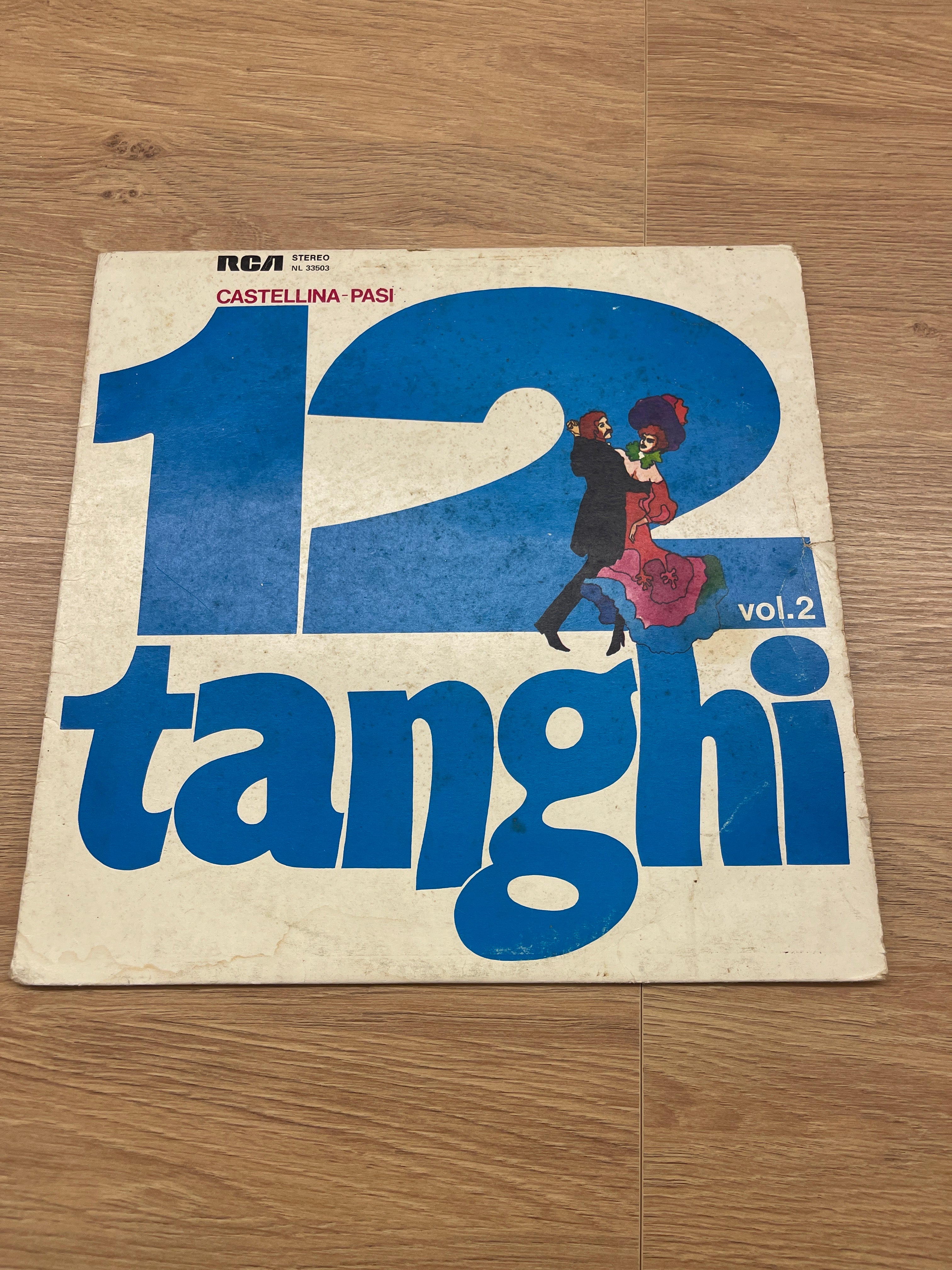 Disco Lp 33 Giri Vinile Castellina-pasi * –12 Tanghi Vol. 2