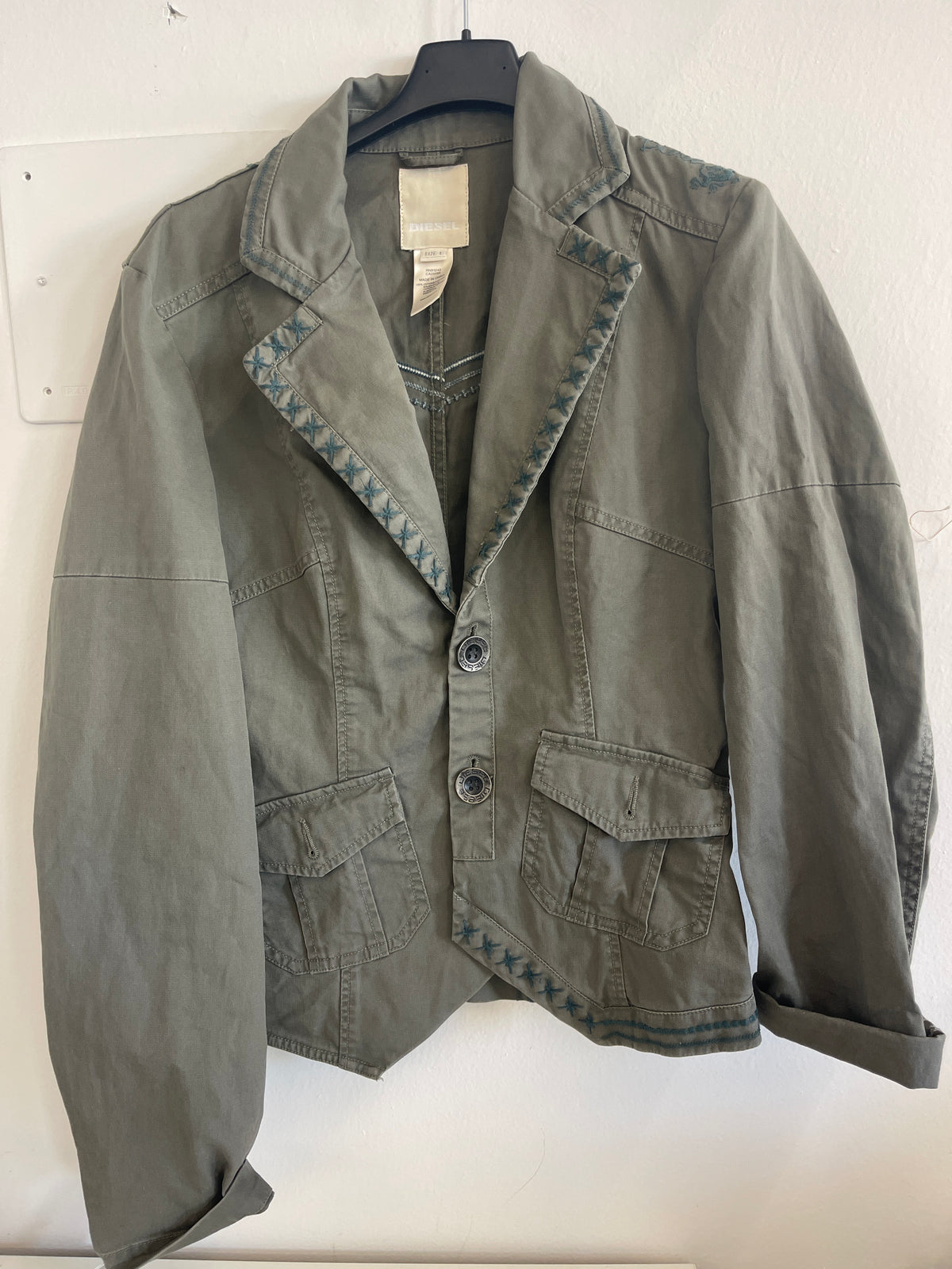 Giacchina Verdone Grigio Diesel Tg L