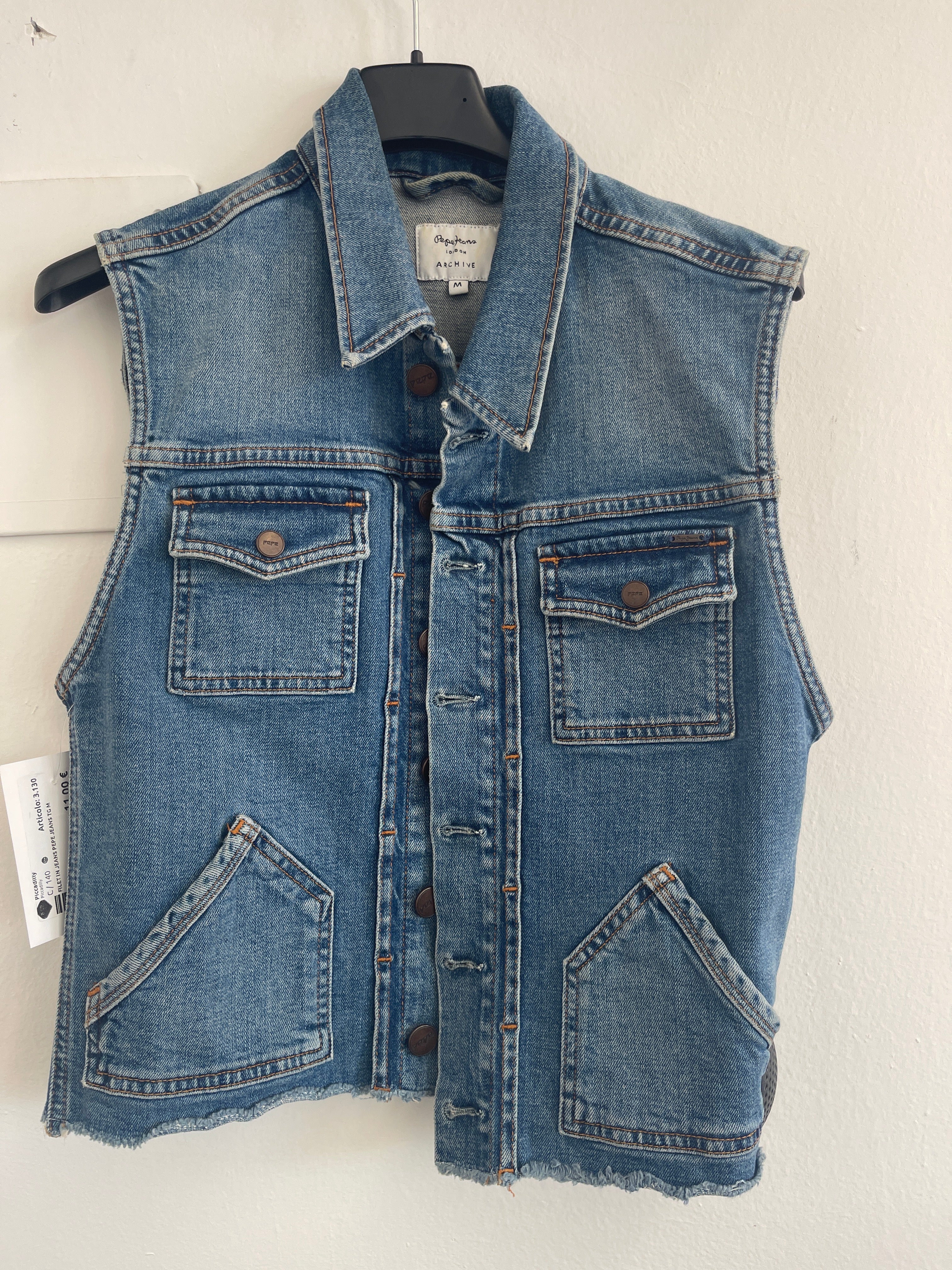 Gilet In Jeans Pepe Jeans Tg M