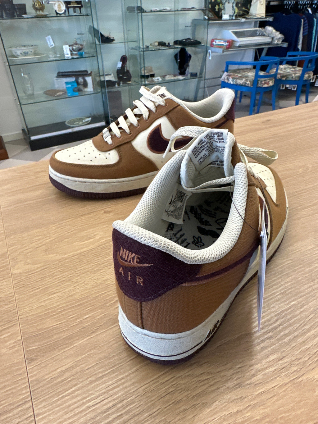 Scarpe Beige Marrone Bianche Nike Air Force 1 N 41