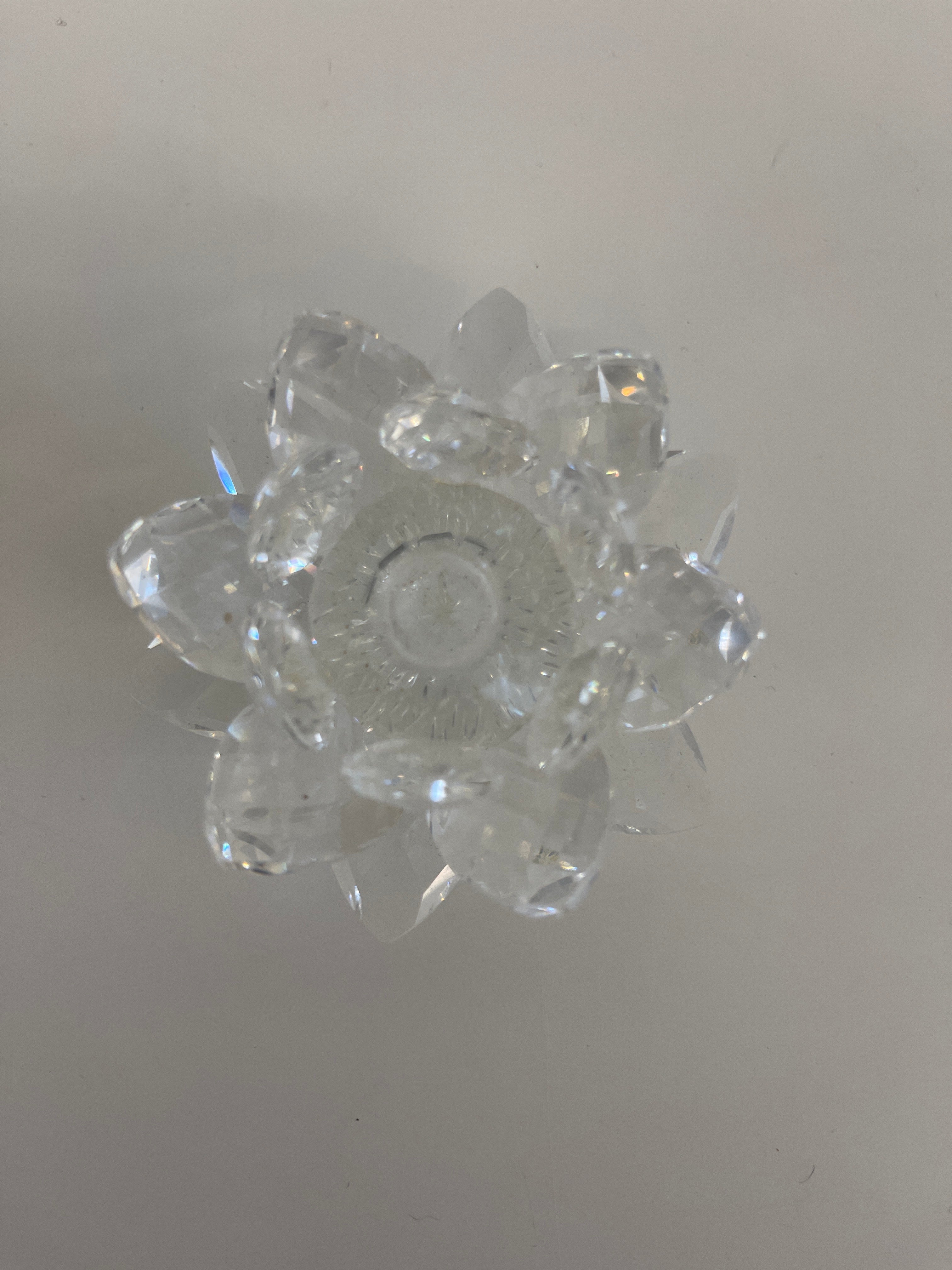 Porta Candela Swarowsky Fiore
