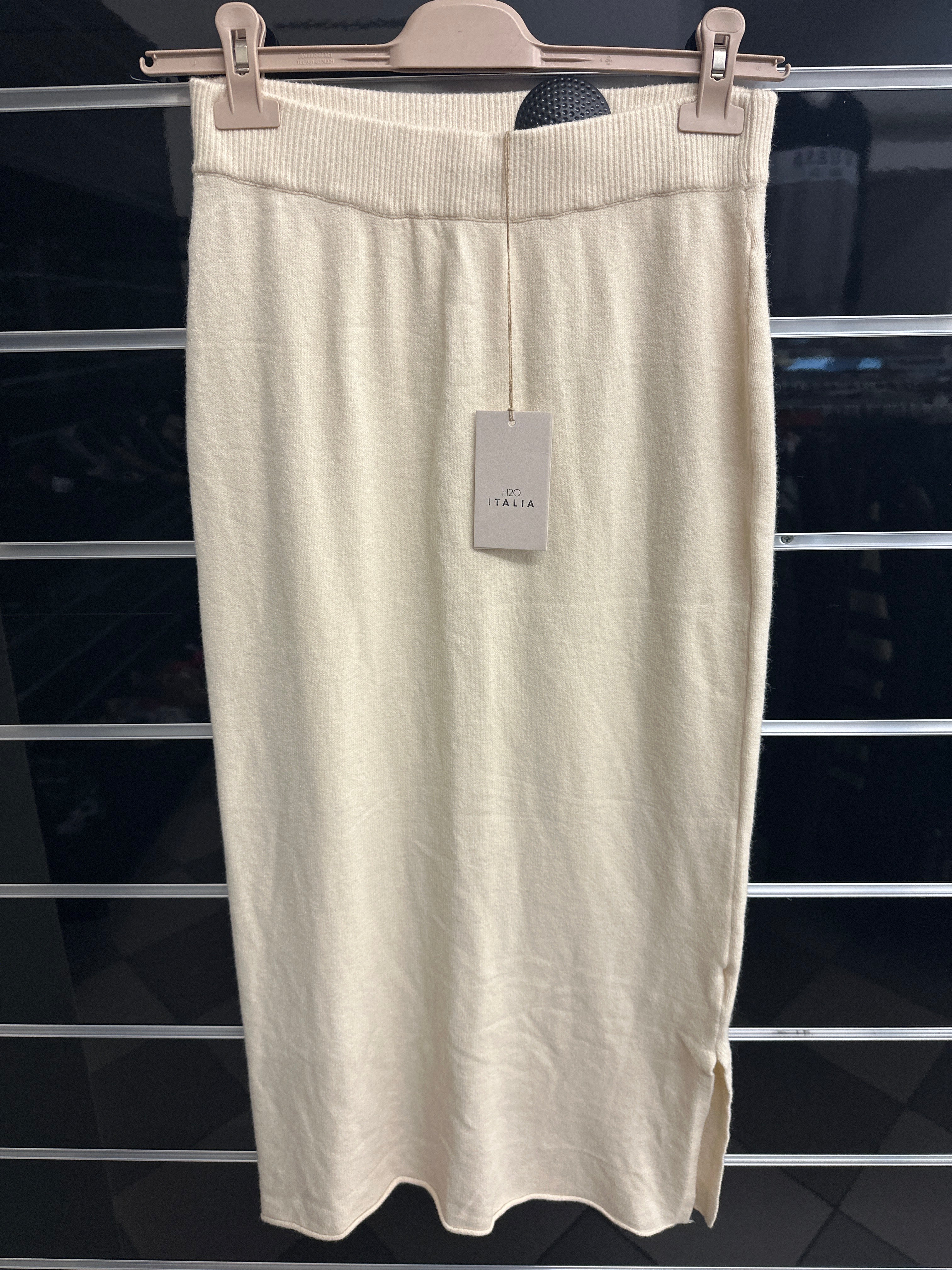 Gonna Lunga Morbida Tg S-m/m-l/xl Grigio/panna/blu/nero H2o Nuovo Con Etichetta