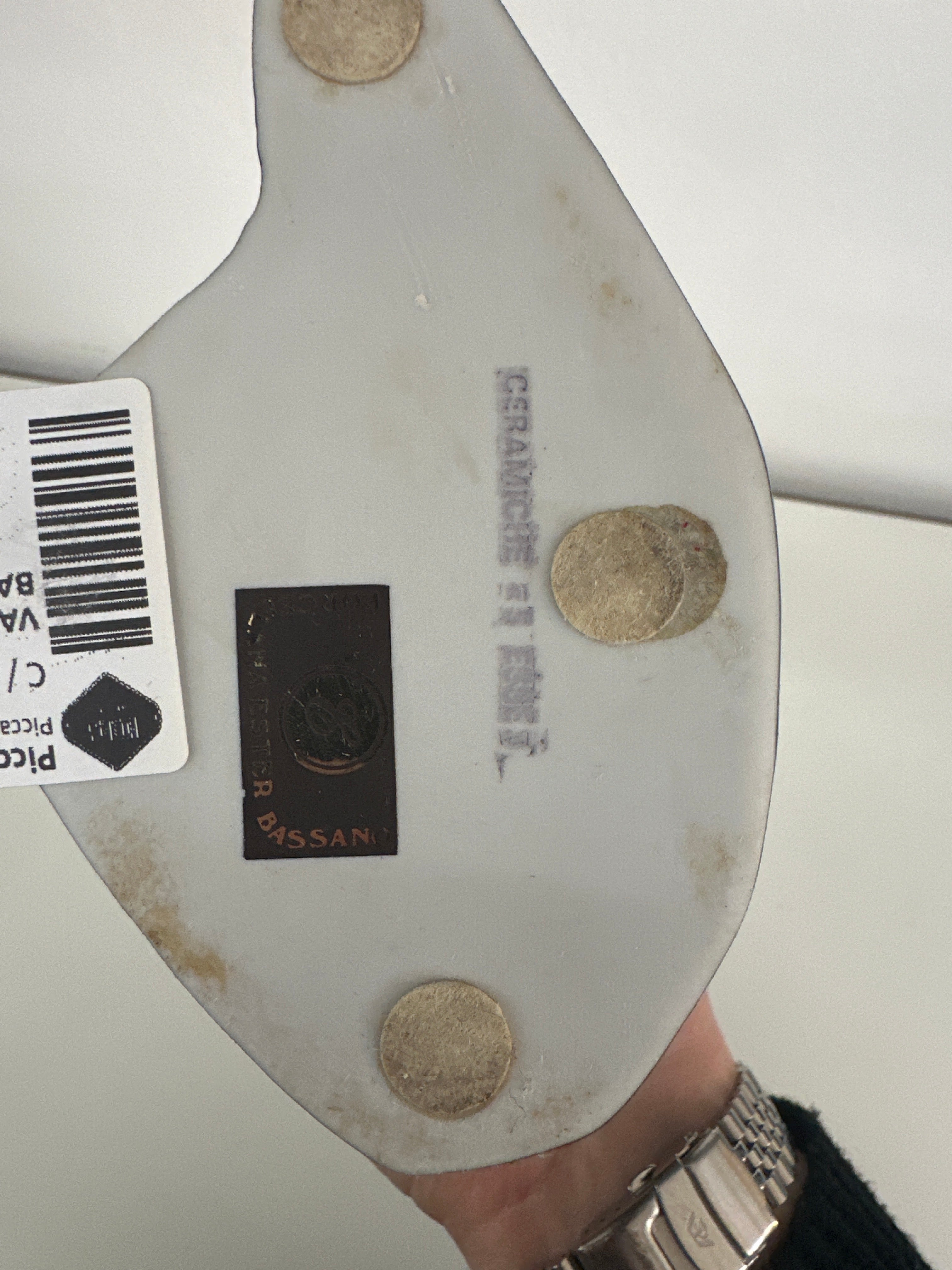 Vaso Porcellana Designe Bottoiglia Bassano