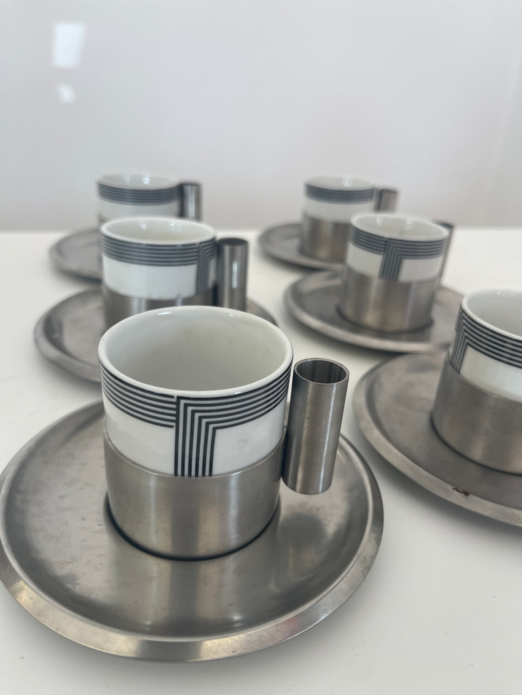 Servizio 6  Servizio Tazzine Caffè Morinox Acciaio