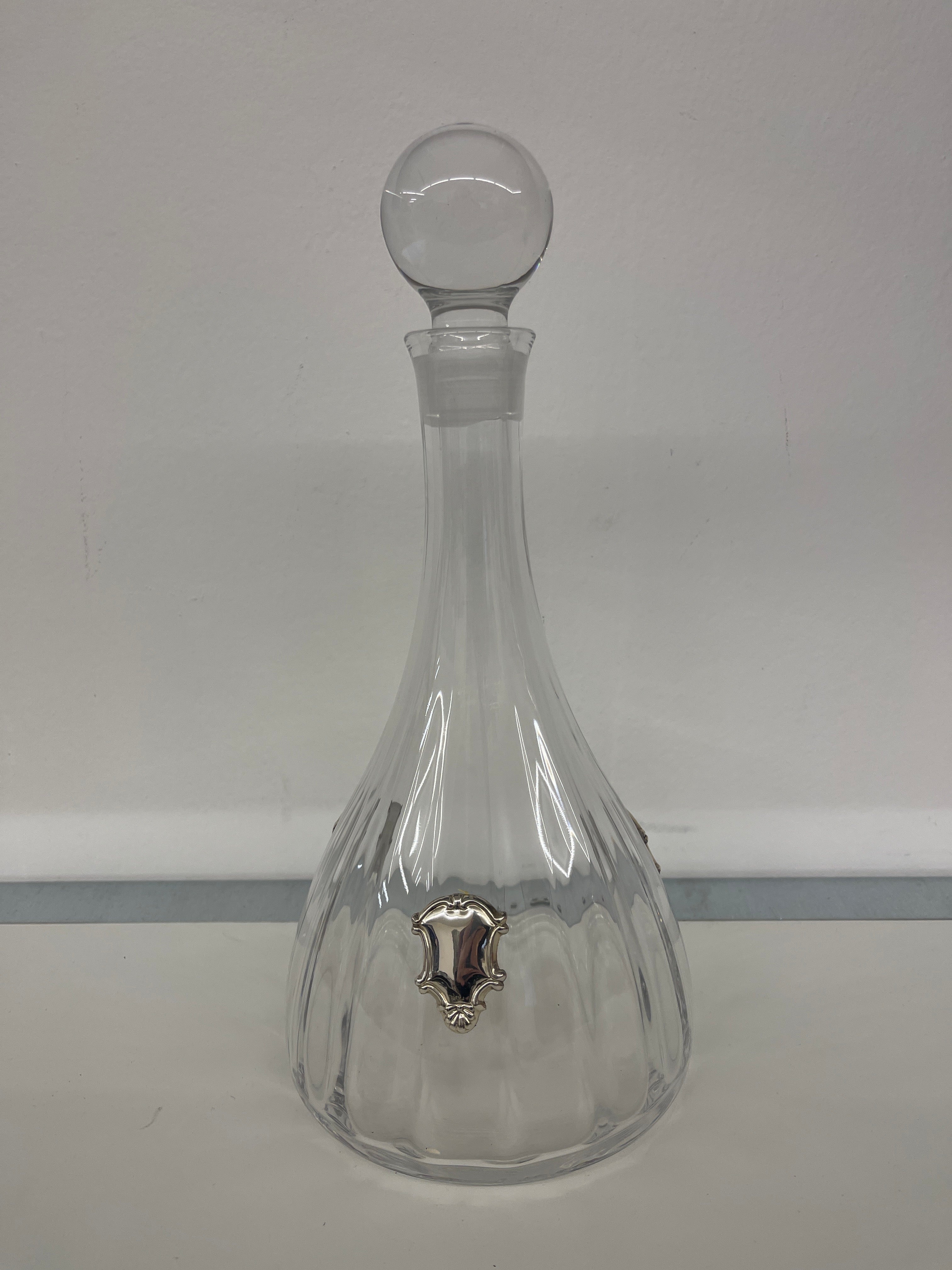 Bottiglia Cristallo Di Bohemia Con Placca Arg