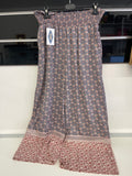 Pantalone Donna Azzurro Fiorellini Rossi Neil Tg M