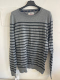 Maglioncino Grigio Righe Nere Tommy Hilfiger Tg S