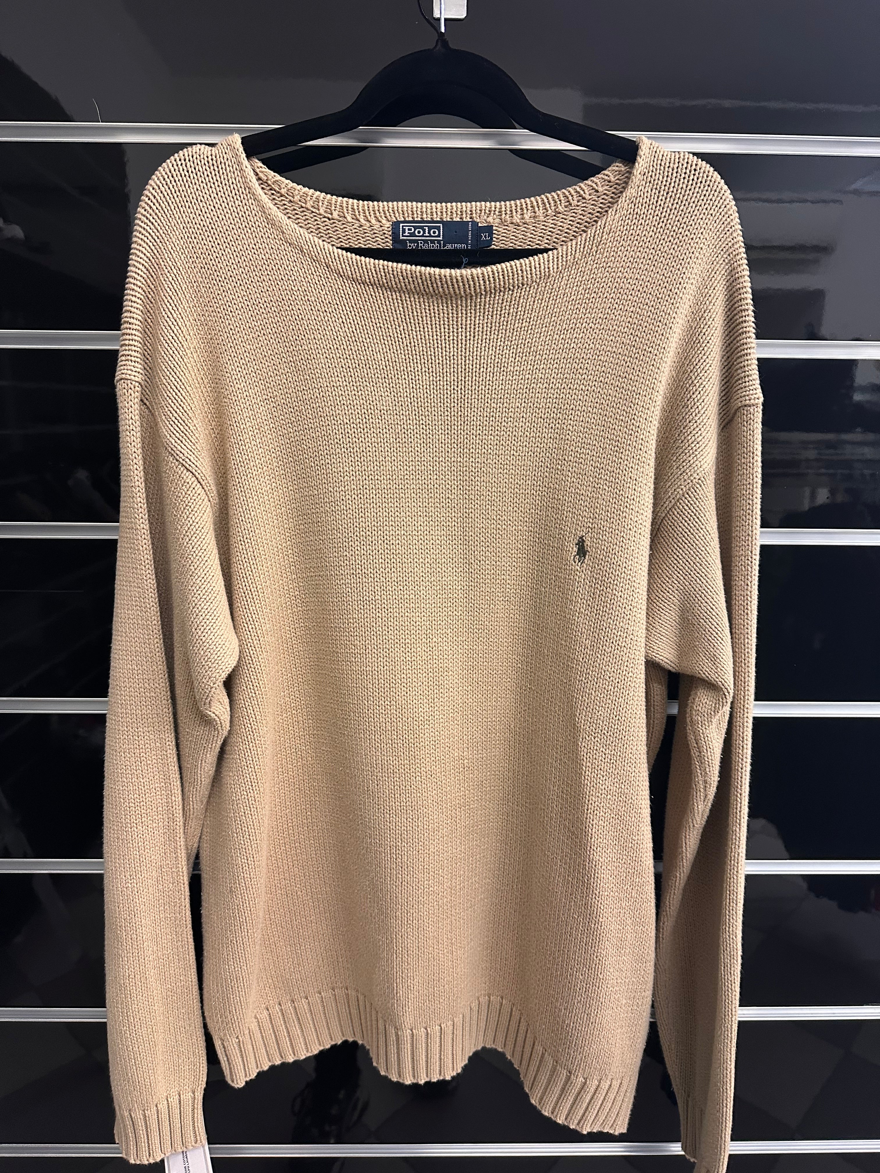 Maglione Cotone Collo Largo Polo  By Ralph Lauren Tg Xl