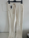 Pantalone Tuta Beige Traforato Nostrasantissima Tg Circa S