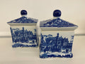 Coppia Barattoli Vintage Victoria Ware