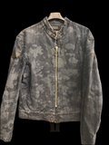 Giubbino In Jeans Fantasia Mimetica Blu Unkover Tg M
