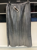 Gonna Plisettata Argentata Diesel Tg 10